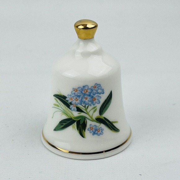 Danbury Mint‎ Alaska Forget-Me-Not Official State Flower Bell Collection - Picture 1 of 5